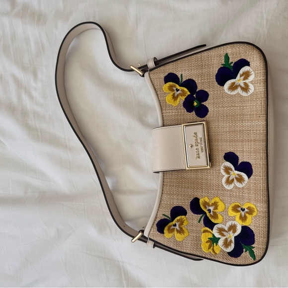 Kate Spade Pansy Embroidered Shoulder Bag - Picture 2 of 5